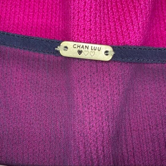 Chan Luu Embroidered Chiffon Slip Dress - Picture 9 of 9